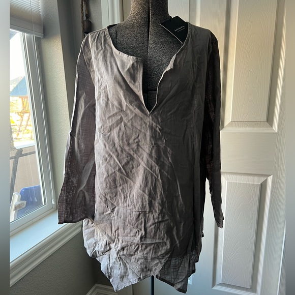NWT Just Fashion Now Plus top linen vibes size 2X - Picture 2 of 3